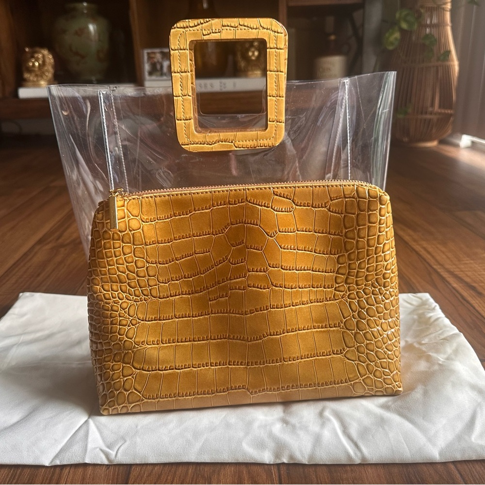 New, STAUD Shirley Tote Bag, Height 10 1/2, Width 11, Depth 5 (inches)